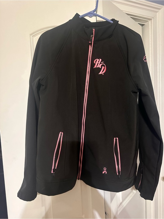 Harley-Davidson Jackets & Blazers - Harley-Davidson Black Jacket with Pink Trim